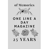 One Line A Day Magazine: 25 Years of Memories
