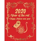 2020 Year Of The Rat: Chinese New Year Weekly Planner Calendar