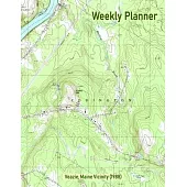 Weekly Planner: Veazie, Maine Vicinity (1988): Vintage Topo Map Cover