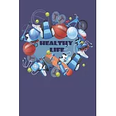 Training For Healthy Life Log Book: 90 Day Diet and Exercise Fitness Journal Activity Tracker - 3 Month Diet Plan to Lose Weight - With Shopping List