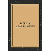 Weekly Meal Planner: 52 Weeks of Menu Planning Pages: Brown Dots Cover