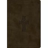 ESV Study Bible (Trutone, Olive, Celtic Cross Design, Indexed)