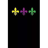 Fleur-de-lis: Mardi Gras Notebook - Cool Carnival Shrove Tuesday Journal New Orleans Festival Mini Notepad (6