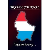 6x9 Travel Journal for Luxembourg with 50 Half Blank Pages for pictures, drawings with texts