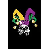 Jester Hat Skull: Mardi Gras Notebook - Cool Carnival Shrove Tuesday Journal New Orleans Festival Mini Notepad (6