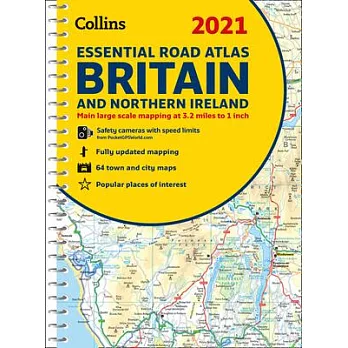 2021 Collins Essential Road Atlas Britain and Northern Ireland