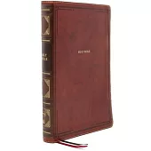 Nkjv, Reference Bible, Center-Column Giant Print, Leathersoft, Brown, Red Letter Edition, Comfort Print: Holy Bible, New King James Version