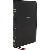Nkjv, Deluxe Reference Bible, Center-Column Giant Print, Leathersoft, Black, Red Letter Edition, Comfort Print: Holy Bible, New King James Version