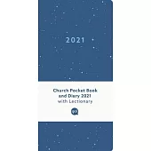 Church Pocket Book and Diary 2021: Blue Sea
