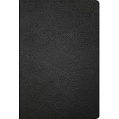 KJV Large Print Ultrathin Reference Bible, Black Premium Leather, Black-Letter Edition