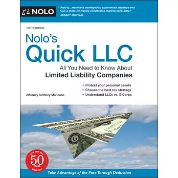 Nolo’’s Quick LLC: All You Need to Know about Limited Liability Companies (Quick & Legal)