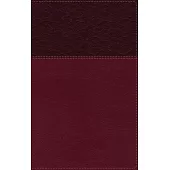 Nasb, Thinline Bible, Large Print, Leathersoft, Burgundy, Red Letter Edition, 2020 Text, Comfort Print