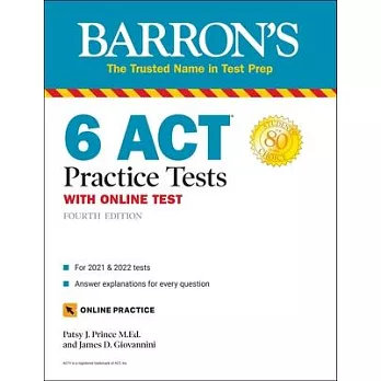 6 ACT Practice Tests with Online Test