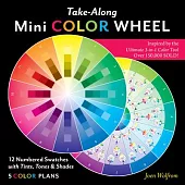 Take-Along Mini Color Wheel: 12 Numbered Swatches with Tints & Shades, 5 Color Plans