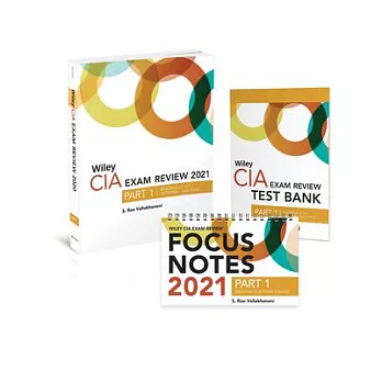 Wiley CIA Exam Review 2021 + Test Bank + Focus Notes: Part 1, Essentials of Internal Auditing Set