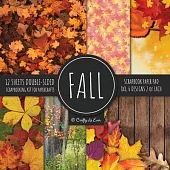 Fall Scrapbook Paper Pad 8x8 Scrapbooking Kit for Papercrafts, Cardmaking, Printmaking, DIY Crafts, Nature Themed, Designs, Borders, Backgrounds, Patt