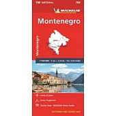 Michelin Montenegro Road and Tourist Map No 780