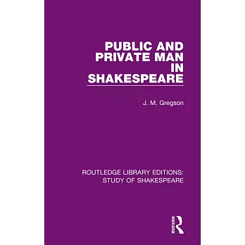 Public and Private Man in Shakespeare