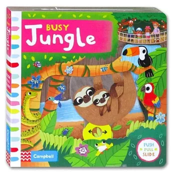硬頁機關遊戲書：好忙的叢林Busy Jungle