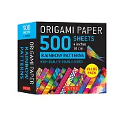 Origami Paper 500 Sheets Rainbow Patterns 4 (10 CM)