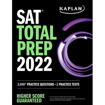 SAT Total Prep 2022: 5 Practice Tests + Proven Strategies + Online + Video
