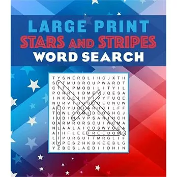 Large Print Stars-And-Stripes Word Search