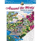 Creative Haven Around the World Color by Number Coloring Book