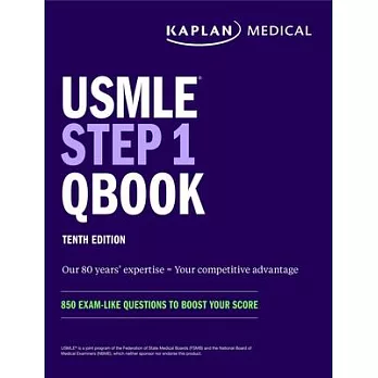 USMLE Step 1 Qbook: 850 Exam-Like Practice Questions to Boost Your Score