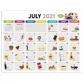 Cal 2022- Every Day’’s a Holiday Academic Year Desk Pad