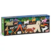 帶狗狗散步全景長版拼圖1000片Dog Walk 1000 Piece Panoramic Jigsaw Puzzle