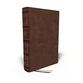 Nkjv, Single-Column Wide-Margin Reference Bible, Leathersoft, Brown, Red Letter, Comfort Print: Holy Bible, New King James Version