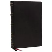 Nkjv, Single-Column Wide-Margin Reference Bible, Genuine Leather, Black, Red Letter, Comfort Print: Holy Bible, New King James Version