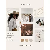 Fashion Sketch Pad: Large Notepad for Sketching - 4 Perfect Female Figure Models Template for Easy Fashion Drawing - Professional Illustra