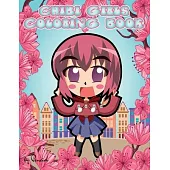 Chibi girls coloring book: 26 Chibi coloring pages - Kawaii Manga Chibi Anime Girls For Kids And Adults
