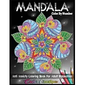 Mandala Color by Number Anti Anxiety Coloring Book for Adult Relaxation