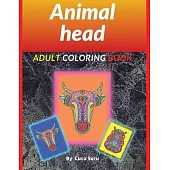 Animal Head: Adult Coloring Book