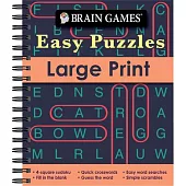 Brain Games - Easy Puzzles - Large Print