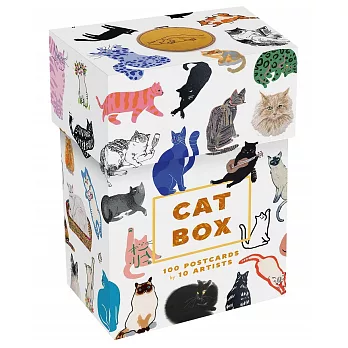 貓貓的百種姿勢明信片組(100張不重複)Cat Box: 100 Postcards by 10 Artists