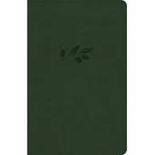 CSB Thinline Reference Bible, Olive Leathertouch
