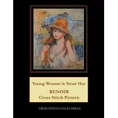 Young Woman in Straw Hat: Renoir Cross Stitch Pattern