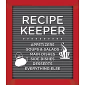 Small Recipe Binder - Recipe Keeper (Letterboard)