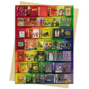 Bodleian Libraries: Rainbow Bookshelf Greeting Card Pack: Pack of 6