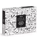 Maptote USA Color-In 1000 Piece Puzzle