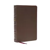 Kjv, End-Of-Verse Reference Bible, Personal Size Large Print, Genuine Leather, Brown, Red Letter, Comfort Print: Holy Bible, King James Version