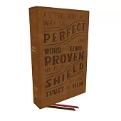 Nkjv, Personal Size Reference Bible, Verse Art Cover Collection, Leathersoft, Tan, Red Letter, Thumb Indexed, Comfort Print: Holy Bible, New King Jame