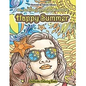 Color By Numbers Coloring Book for Adults of Happy Summer: A Summer Color By Number Coloring Book for Adults With Ocean Scenes, Island Dreams Vacation