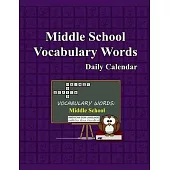 Whimsy Word Search, Middle School Vocabulary Words - Daily Calendar - In ASL