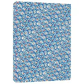 Japanese Wave Pattern Paperback Journal: Lined: 5 3/4 X 8 1/4, Notebook with Pocket, 144 Pages, Acid-Free Paper
