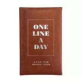 Vegan Leather One Line a Day: A Five-Year Memory Book