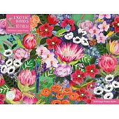 Adult Sustainable Jigsaw Puzzle Bex Parkin: Exotic Birds: 1000-Pieces. Ethical, Sustainable, Earth-Friendly